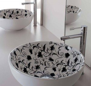 Modern Bathroom Sinks with Beautiful Prints, Bathroom Remodeling Ideas