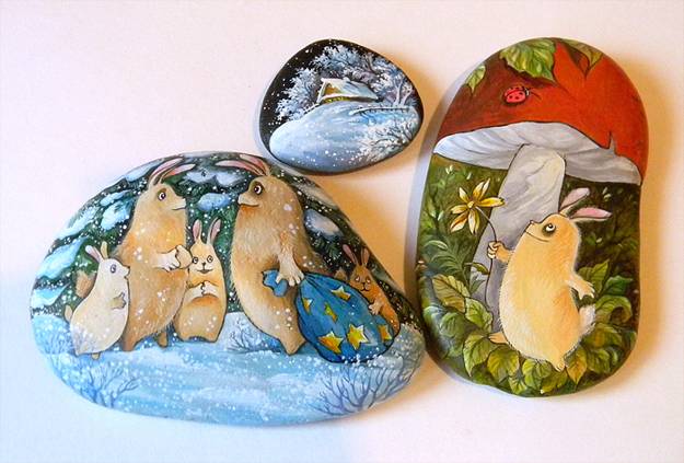 rockpainting ideas, handmade gifts and yard landscaping