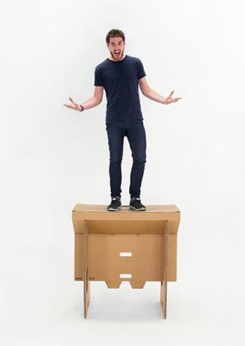 recycling paper for unique furniture design