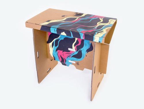 recycling paper for unique furniture design