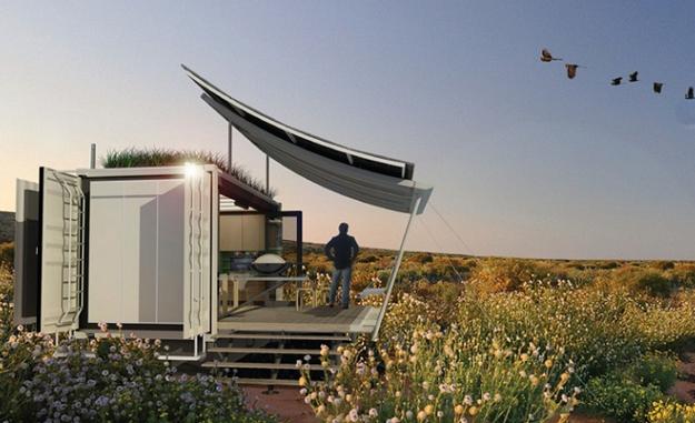 3d design of empty container house