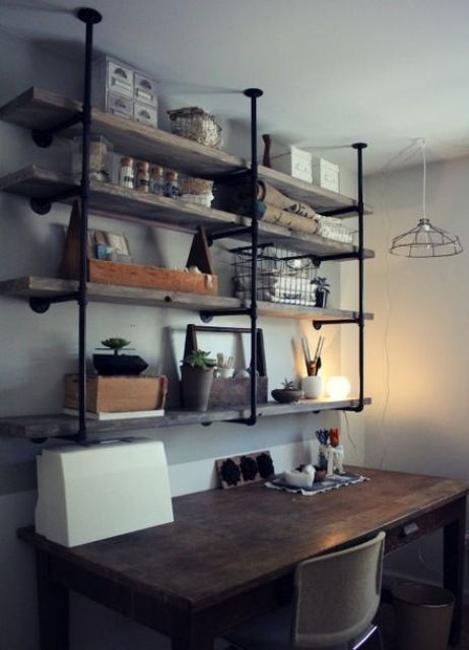 25 Plumbing Pipe Shelving Units that Fit in with Modern 