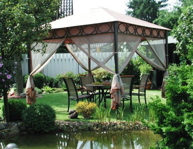 gazebo placement and beautiful backyard ideas