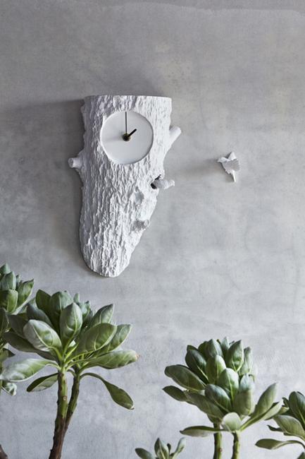 birdhouse wall clocks with two cuckoo birds, home accents for white decorating