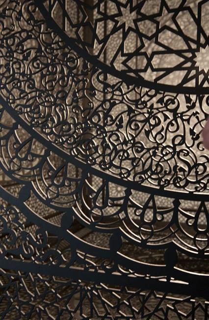 unique lighting design idea, wooden ceiling light