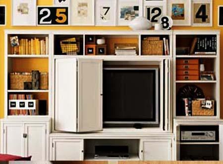 22 Modern Ideas To Hide Tvs Behind Hinged Or Sliding Doors