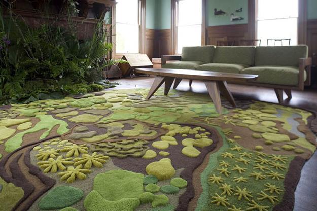 unusual floor rugs and carpets for modern interior decorating