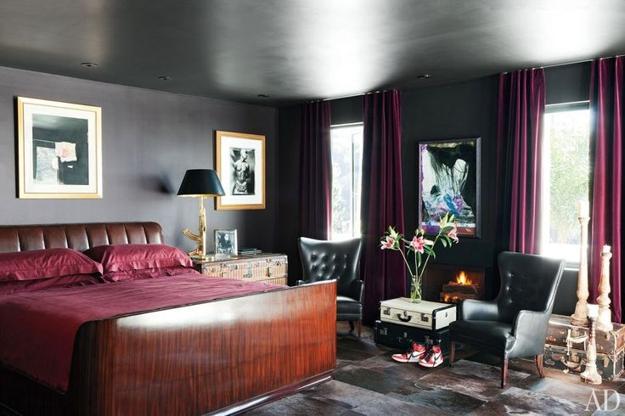 bedroom dark modern wine colors marsala decorating