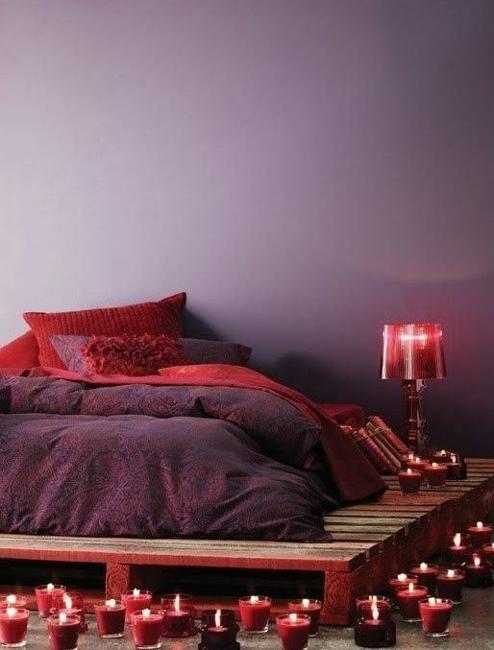 Marsala Wine Bedroom Colors, Modern Bedroom Decorating with Dark Red Color