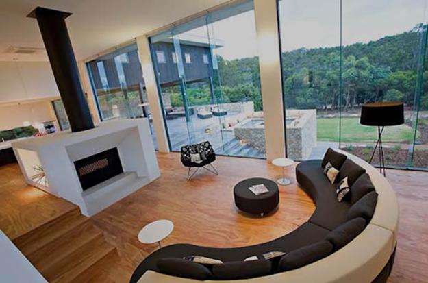 20 Modern Living Room Designs With Stylish Curved Sofas