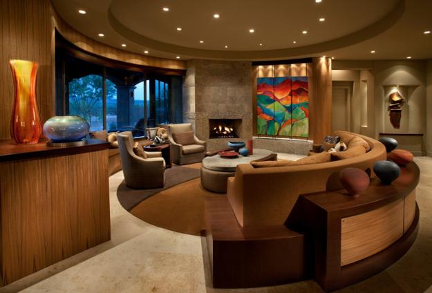 20 Modern Living Room Designs with Stylish Curved Sofas