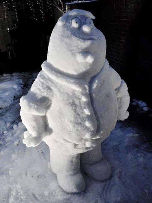 Snow Sculptures Creating Fun Outdoor Decorations in Winter