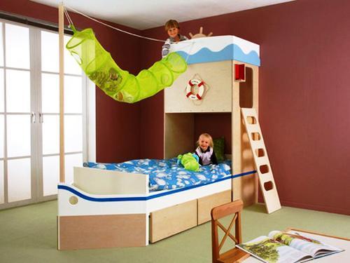 childrens boat bed