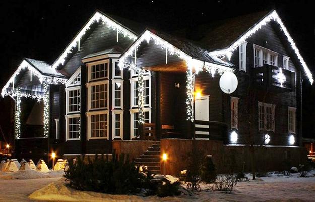 outdoor home decorating with led lights