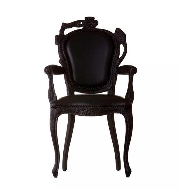 black chair in vintage style
