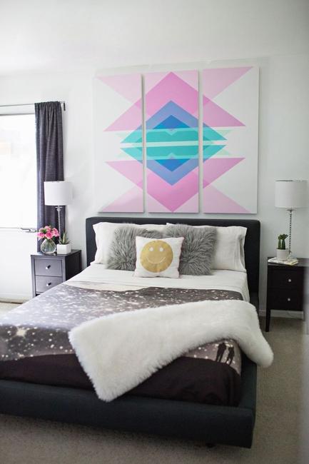 bedroom geometric decorating patterns modern bold