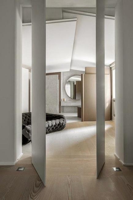 modern interiors with unique ceiling decor