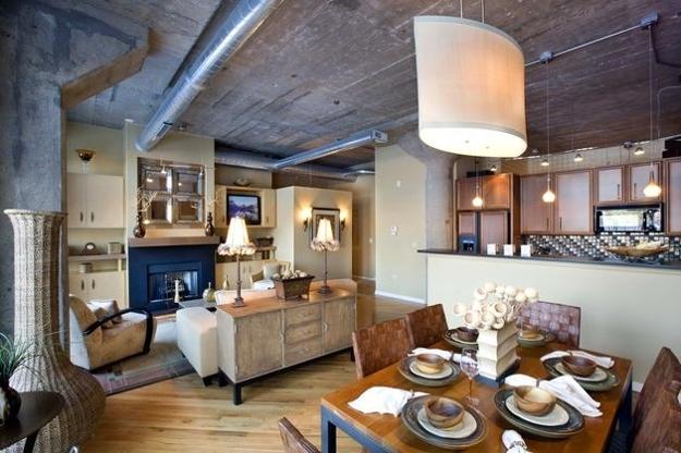 modern interiors with unique ceiling decor