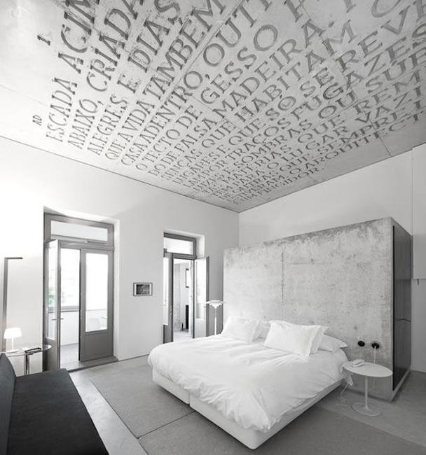 modern interiors with unique ceiling decor