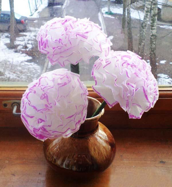 handmade decorations, paper flowers