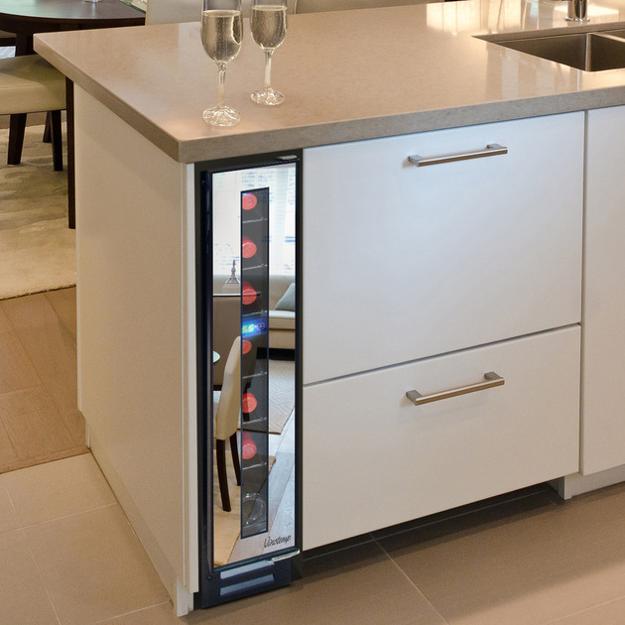 Narrow Cooler For Space Saving Modern Kitchen Design