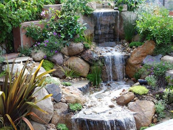 21 Waterfall Ideas to Add Tranquility to Rock Garden Design