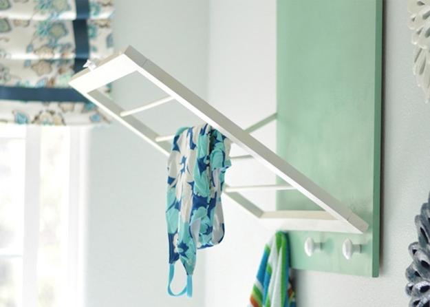 space saving racks for laundry room design