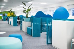 Bright Interior Colors and Office Design Ideas Inspiring Creativity in King