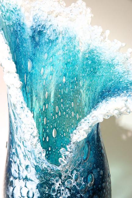 decorative accessories glass vases inspired by waves