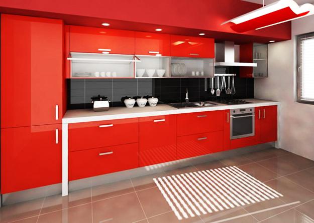 50 Plus 25 Contemporary Kitchen Design Ideas Red Kitchen Cabinets