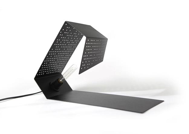 Perforated Metal Table Lamps Modern Lighting Design Idea