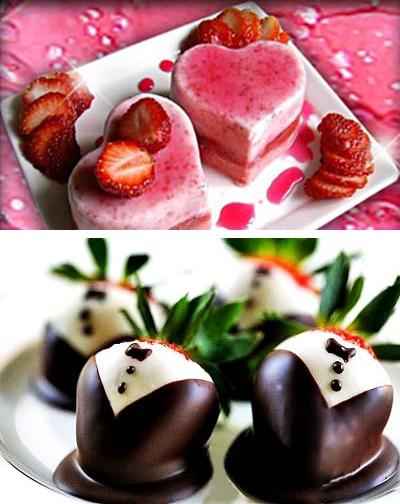 heart shaped food pictures, chocolate and sweets