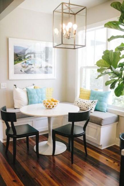 Space Saving Interior Design Ideas for Corner Kitchen Nooks and Dining
