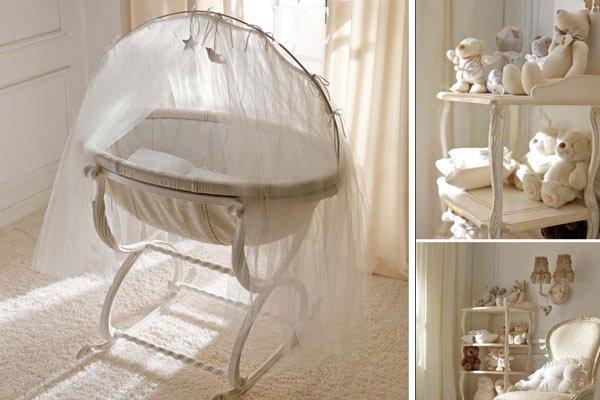 vintage style baby crib