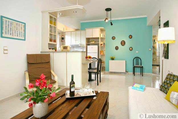 creative accents, bright room colors and wall painting ideas for modern home decorating