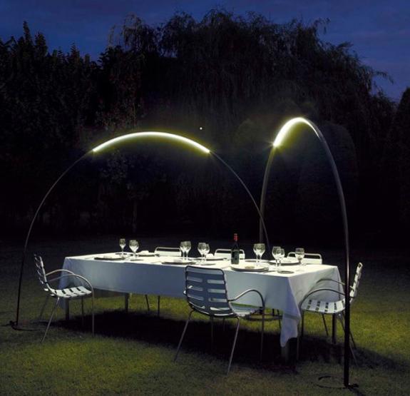 modern lighting fixtures for outdoor seating areas