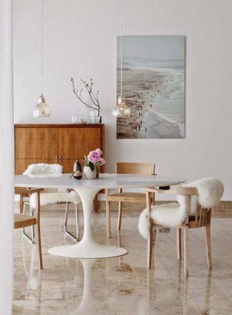 tulip table and ghost chair, timelessly modern furniture