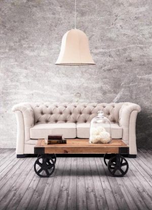 Modern Interior Design with Coffee Tables on Wheels Emphasizing Flexibility