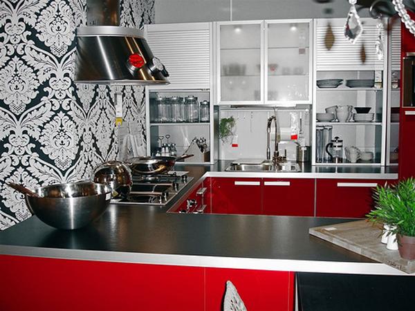 25 Modern Ideas to Make Kitchen Design Dynamic and Unique with Red Color