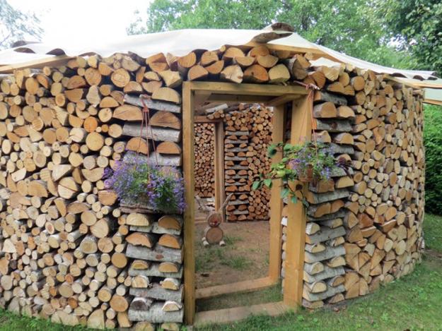 Creative Firewood Storage Ideas Turning Wood into ...