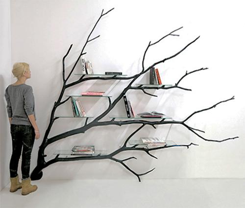 Tree Bookcases And Shelves Eco Style Comes With Space Saving Ideas
