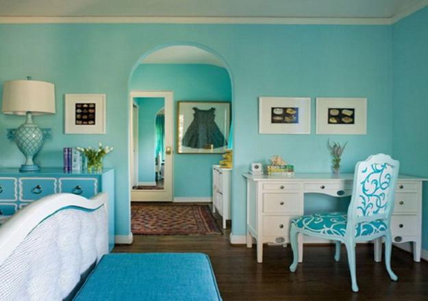 22 Ideas to Use Turquoise Blue Color for Modern Interior ...