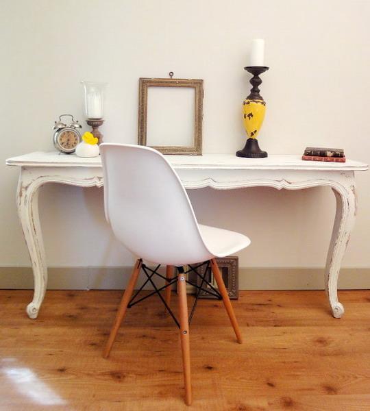 Upcycled shop console table