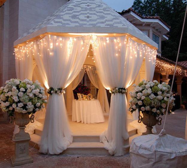 summer decorating with mosquito nets, garden pergolas and gazebo designs