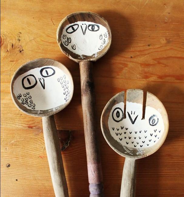 15 Wood Crafts for Outdoor Home Decorating with Wooden Spoons