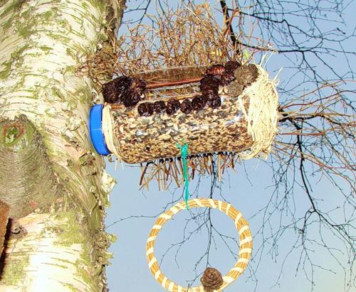 How to Recycle Plastic Bottles for Bird Feeders, Creative 