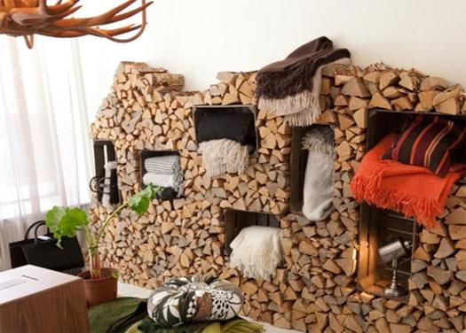 Modern Wood Storage Ideas for Outdoor and Interior Decorating