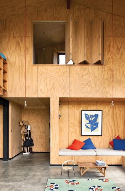 Modern Interior Design Ideas Blending Plywood with Contemporary