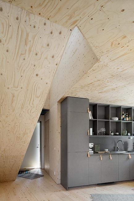 Modern Interior Design Ideas Blending Plywood With