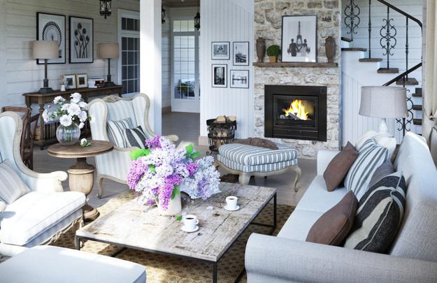 Comfortable Family Home Design Cottage Decor in Neutral Comfortable Family Home Design Cottage Decor in Neutral